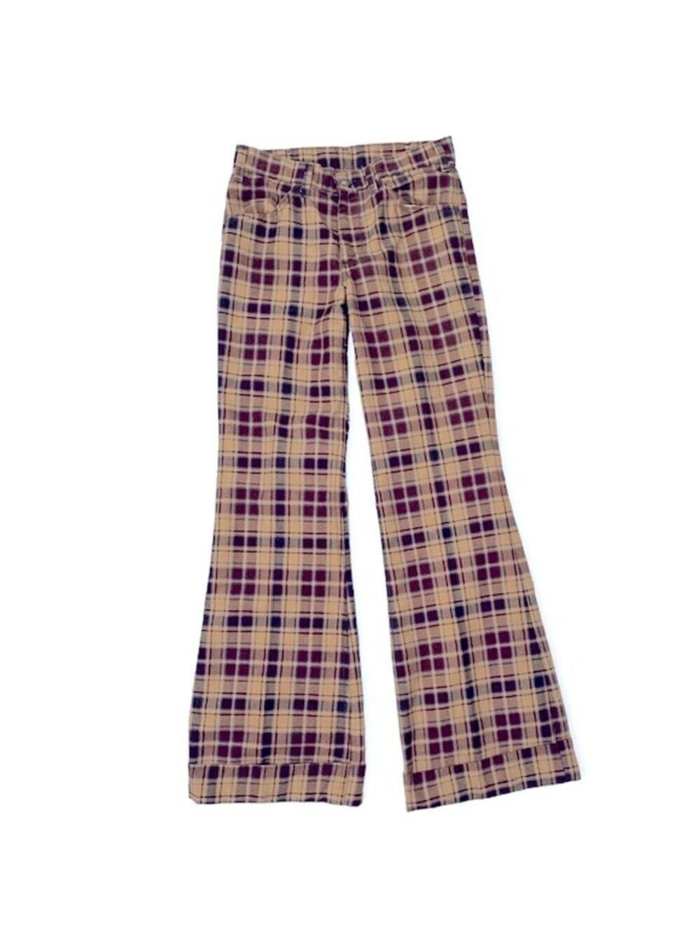 Levi’s vintage plaid wide leg pants